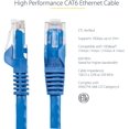 thumbnail image 2 of UTAH-N6PATCH3BL Câble Ethernet Cat6 - 3 Pieds - Bleu - Câble Patch - Câble Sans Accroc Cat5 - Câble Réseau Court - Cordon Ethernet - Câble Cat 6 - 3 Pieds, 2 of 4