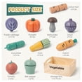 thumbnail image 2 of Juego de juguetes de madera para cortar verduras Kienvy para niños mayores de 3 años, 2 of 7