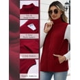 thumbnail image 6 of Zeagoo Womens Outerwear Vests With Pockets Zipper Sleeveless Fleece Jackets Casual Fall Trendy, 6 of 6