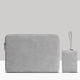 thumbnail image 2 of Funda para computadora portátil Funda de cuero impermeable para computadora portátil con cremallera Funda para computadora a prueba de golpes, gris, 15 pulgadas, bolsa de cargador Methold EL002886-11, 2 of 2