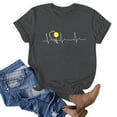 thumbnail image 1 of Pntutb Femmes Short tops Dégagement Femmes Mode Imprimer Manches Courtes Chemisier Drôle Col Rond T-Shirt tops, 1 of 3