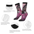 thumbnail image 4 of Fotbe Flower Bald Eagle Calcetas Largas con Estampado para Hombre y Mujer – Calcetas de Compresión Transpirables y Elásticas, Viajar y Uso Diario Talla 5-11, 4 of 6