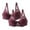 Wine, variant on Taqqpue 2-Pack Plus Size Bras for Women Push Up Bra Comfort Padded No Underwire Bralette Floral Lace Full Coverage Sport Everyday Bra S-5XL