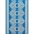 thumbnail image 2 of nuLOOM Ranya Tribal Indoor/Outdoor Area Rug, 8' x 10', Teal, 2 of 9