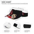 thumbnail image 2 of KLL Sport Sun Visor Hats Ball Caps Empty Top Baseball Sun Cap for Men Women-Love Gnomes, 2 of 6