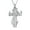 Steel, variant on Fish Hook Fawn Cross Urn Pendant Necklace for Cremation Ashes Holder Memory Necklace Memorial Jewelry