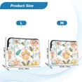 thumbnail image 4 of FORMRS 13-13.3 inch Laptop Sleeve Case Soft Carrying Quilted Computer Bag Cover, Orange Retro Flower, 4 of 7