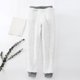 thumbnail image 4 of Gibobby Pantalones para mujer Pantalones para mujer, más cálidos, de terciopelo sólido con bolsillos, para mantener el calor, pantalones de cintura alta(Gris,M), 4 of 4