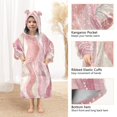 thumbnail image 3 of FORMRS Wearable Blanket Hoodie with Sleeves for Kids Cozy Flannel Sweatshirt, Soft Brown Pattern, 3 of 7