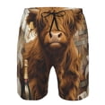 thumbnail image 3 of Fotbe Cow With Butterflies Lilies Trajes de Baño Estampados para Hombre, Shorts de Verano de Secado Rápido, Ropa de Playa, Bañadores-3X-Large, 3 of 6