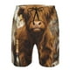 thumbnail image 3 of Balery Cow With Butterflies Lilies Traje de Baño Estilo Hawaiano para Hombre, Shorts de Secado Rápido con Bolsillos-3X-Large, 3 of 6