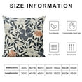 thumbnail image 5 of Creowell Navy Blue and Cream Floral Pillow Covers Vintage Flower Outdoor Decorative Throw Pillows Blue Small Floral Print Rustic Farmhouse Pillowcases Cushion Covers for Couch 22x22in, 5 of 5