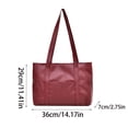 thumbnail image 3 of Eolstice Fashion Casual Bag Women's, Shoulder Bag Handbag Messenger Bag, Wallet and Purse Combo, for Daily Use, Work, Travel, Sturdy Material, Multiple Pockets(Burgundy), 3 of 6