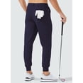 thumbnail image 3 of Men's Golf Joggers Pants with 5 Pockets Slim Fit Stretch Sweatpants Running Travel Dress Work Pants for Men Navy Blue XXL, 3 of 7