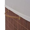 thumbnail image 3 of vidaXL Bamboo Laundry Bin Rectangular Brown, 3 of 5