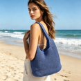thumbnail image 2 of ibiyuan Women'S Crossbody Handbags Solid Color Handwoven Large Capacity Beach Shoulder Tote Bag Lightweight Daily Carryall Birthday Gifts, 2 of 5