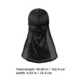 thumbnail image 2 of Raindrops 2pcs Long Tail Elastic Durag Headwraps for Men and Women Pirate Bandana Scarf Breathable and Comfortable Durag Headwraps, 2 of 8