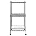 thumbnail image 4 of Lowestbest 11.81”W x 11.81”D x 23.62"H 3-Shelf Garage Shelving Unit, Silver, 4 of 5