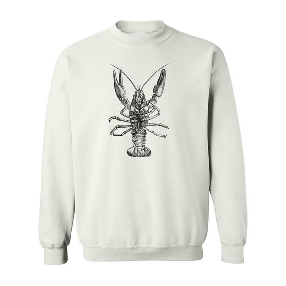 European Crayfish Sketch Sweatshirt Men -Image by Shutterstock, Male Medium