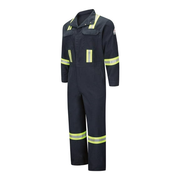 Bulwark Premium Coverall with Reflective Trim - Nomex® IIIA - 6 oz. Long Sizes CNBTL Navy 44