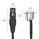 thumbnail image 5 of Cable Pasante XLR de 2 Unidades, Caja de Escenario, Conector XLR Hembra A Macho Tipo D de 3 Pines para Panel de Conexión y Caja de Suelo., 5 of 5