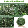 thumbnail image 3 of 4PCS Artificial Boxwood Topiary Ball Plants, 5Inches Hanging Plants Wedding Party Decor Hotel Front Porch Topiary Indoor Outdoor, 3 of 7