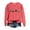 Red, variant on Tiweut Women Blouses Hoodies Fall and Winter Christmas Floral Printed Drop Long Sleeve Pullover Sweatshirt Round Neck Classic Fit Blouse Beige,L
