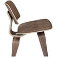 thumbnail image 3 of Modway Fathom Modern Durable Molded Plywood Accent Chair in Walnut, 3 of 12