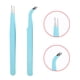 thumbnail image 1 of Pinzas rectas, 2 piezas de acero inoxidable, pinzas para decoración de uñas, pinzas antiestáticas, confiabilidad excepcional, 1 of 9