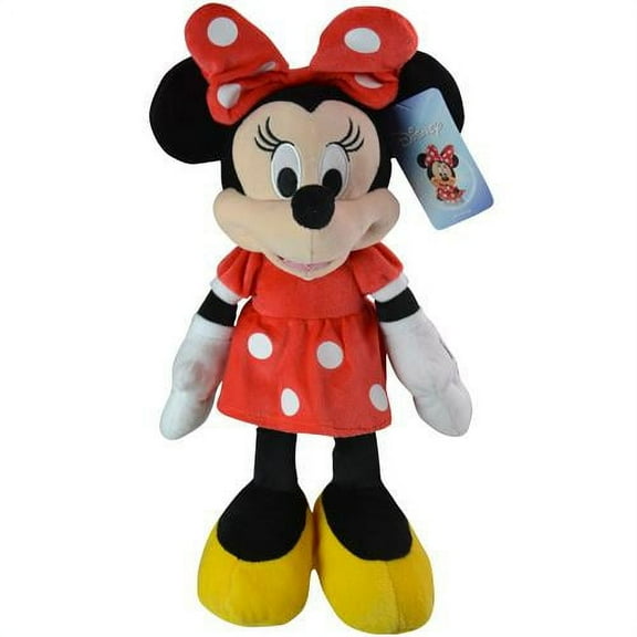 Minnie Mouse Classic Red Dress Disney 15.5” Plush