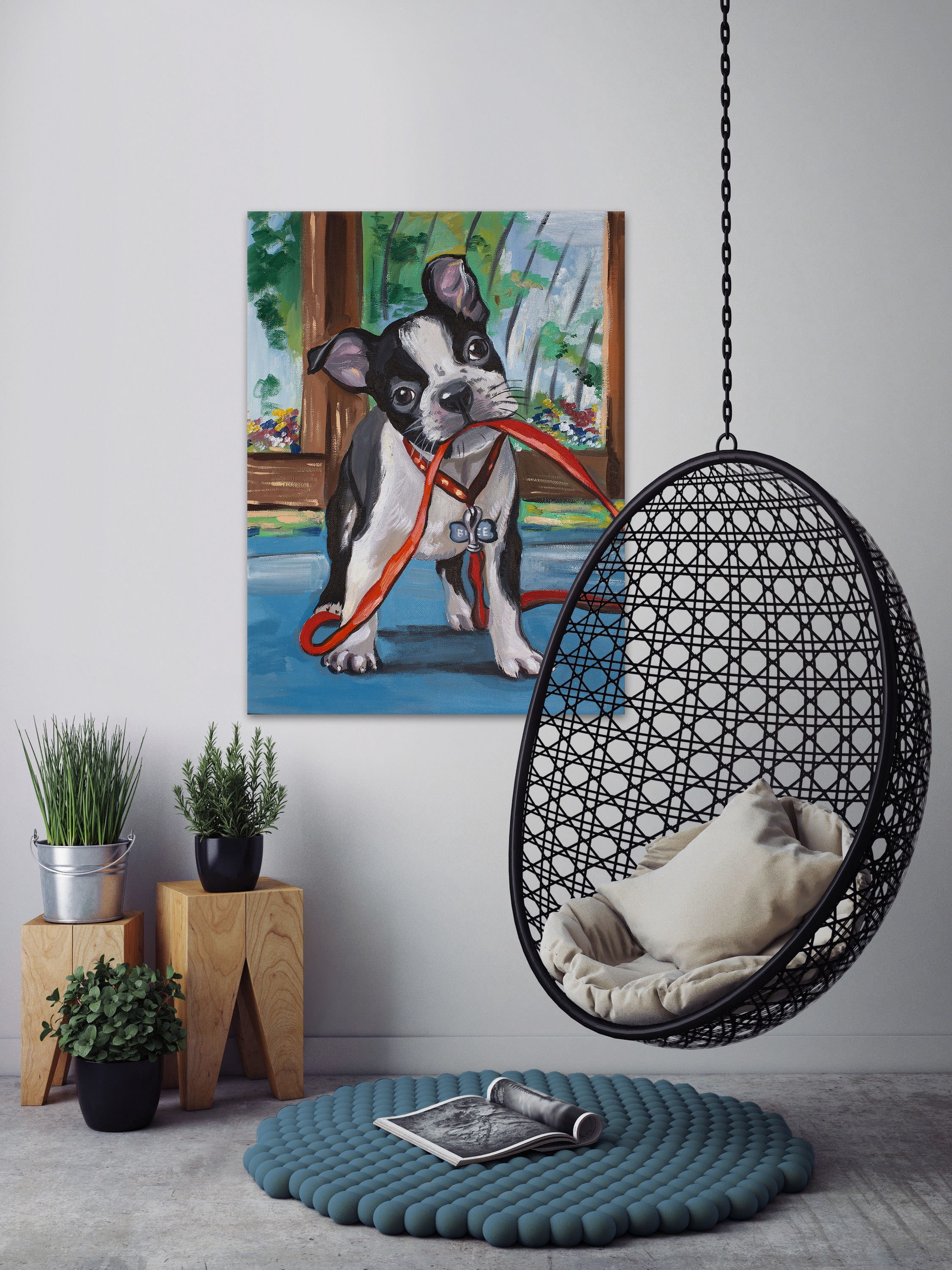Marmont Hill Walkies Canvas Wall Art