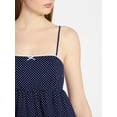 thumbnail image 4 of No Boundaries Sleeveless Tiered Babydoll Sleep Dress, Women's XS-XXL, 4 of 4