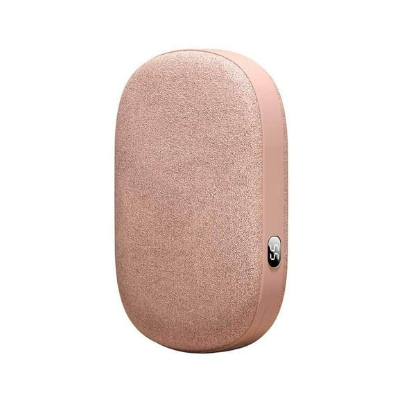 Bewildely Calentador de manos eléctrico Recargable Digital Velvet Mobile Calentador de oficina ajustable Viajes Invierno Clima frío Suministros térmicos Rosado