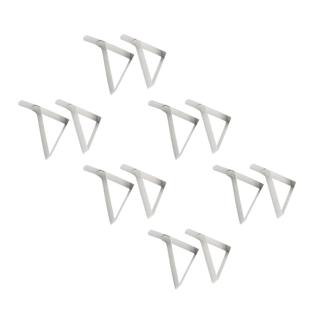 Abrazaderas adaptables para mantel Eigraketly 12 piezas acero inoxidable