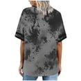 thumbnail image 5 of DailkTrvid Plus Size T-Shirts for Women Tie Dye Print Short Sleeve Blouses Casual Crew Neck Loose Fit Tee Summer Trendy Loose Fit Top, 5 of 6