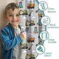 thumbnail image 3 of Blackout Kids Curtains,Cartoon Construction Vehicles Buildings Childrens Insulated Curtains Set Of 2,Bedroom Essentials,Toddler Room Decor 52"x84", 3 of 5