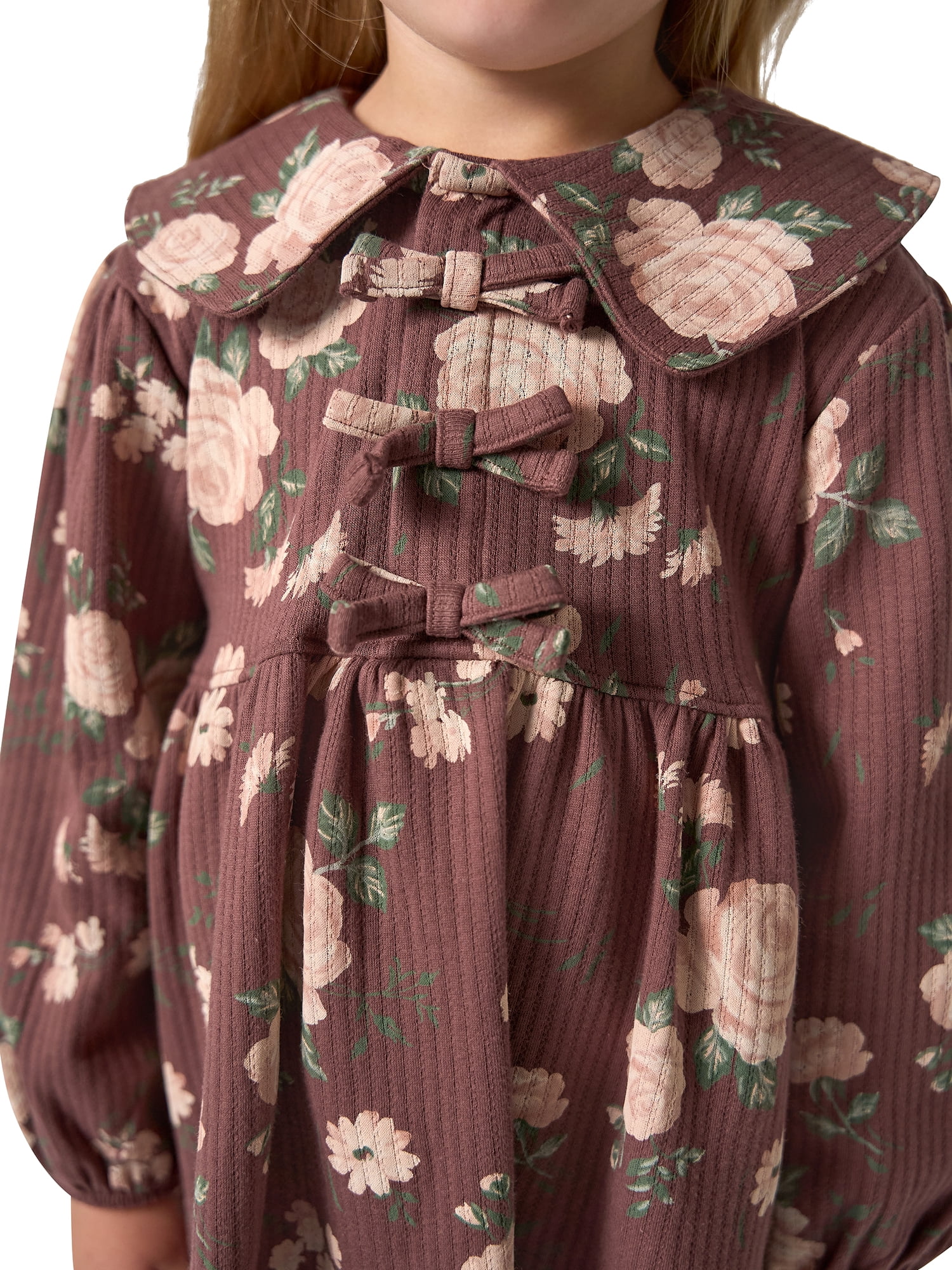 Modern Moments by Gerber Toddler Girl Bow Front Dress, Sizes 12 Months - 5T