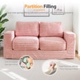 thumbnail image 6 of GOODONE Bean Bag Chair,Bean Bag Sofa with Pillows and Armrests,Floor Sofa,Reading Chair,High Elastic Lazy Sofa,Suitable for Bedroom and Living Room,No Assembly Required,Loveseat,Pink, 6 of 9