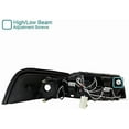 thumbnail image 4 of SMD LED Halo Projector Headlight In Black Housing Clear Lens Made For And Compatible With 1999 - 2004 Ford Mustang 99 00 01 02 03 04, 4 of 9