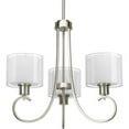 thumbnail image 3 of Progress Canada Invite 22" Brushed Nickel 3-Light Chandelier Fixture P4695-09, 3 of 5