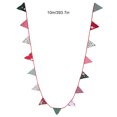 thumbnail image 7 of Colorful Fabric Pennant Flag Bunting - Triangle Banner with Flower Pattern for Birthday Decorations, 7 of 7