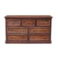 thumbnail image 6 of Taran Designs Baker 7-drawer Solid Wood Dresser in Brown, 6 of 6