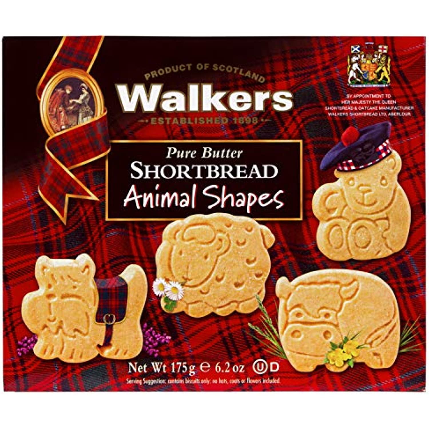 Walkers Shortbread Animal Shapes, 6.2 Ounce Box