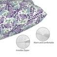 thumbnail image 3 of Pofeuu Lavender Flowers Print Polyester Microfiber Plush Pillowcases, Super Soft and Cozy Pillow Case Covers with Envelop Closure（Pillow core not included）-16"x24", 3 of 6