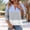 A03, variant on Women's 3/4 Sleeve Tops Plus Size Zipper Printed Loose Comfortable Spring Summer Top