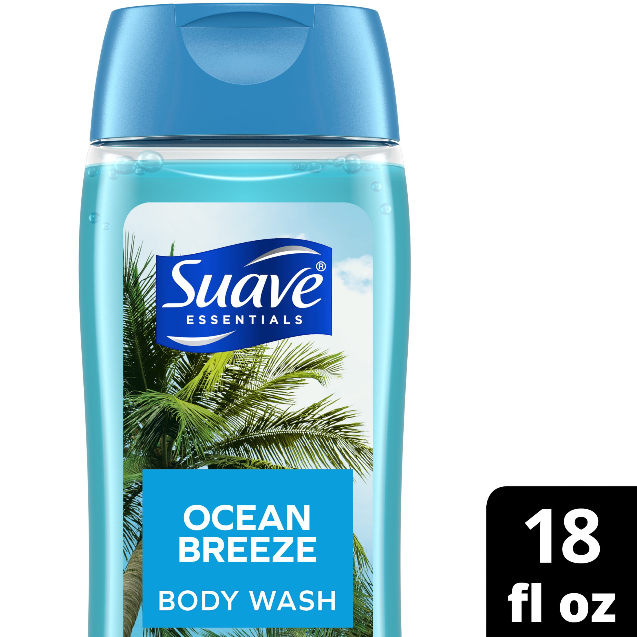 Suave Essentials Body Wash, Ocean Breeze, 18 oz