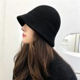 thumbnail image 4 of Lumtrix 2026 Women's Hat Soft Knitted Hat Fashion Fall Winter Fisherman Hat Travel Daily Outdoor Casual Cap Black One Size, 4 of 6