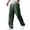 Green, variant on Mens Linen Pants Elastic Waist Drawstring Loose Fit Casual Summer Beach Pants with Pockets Baggy Trousers,Black 5XL