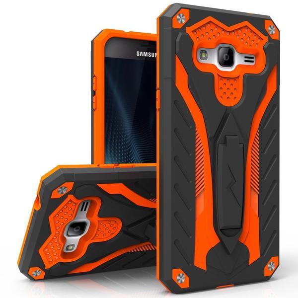 Samsung Galaxy J7 Case Zizo Static Series Shockproof Military Grade Drop Tested W Built In Kickstand Galaxy J7 Heavy Duty Case Impact Resistant Walmart Com Walmart Com