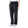 thumbnail image 5 of ave. Varick Women's Six Pocket Midrise Straight Leg Scrub Pant in Black, L Tall, 5 of 6